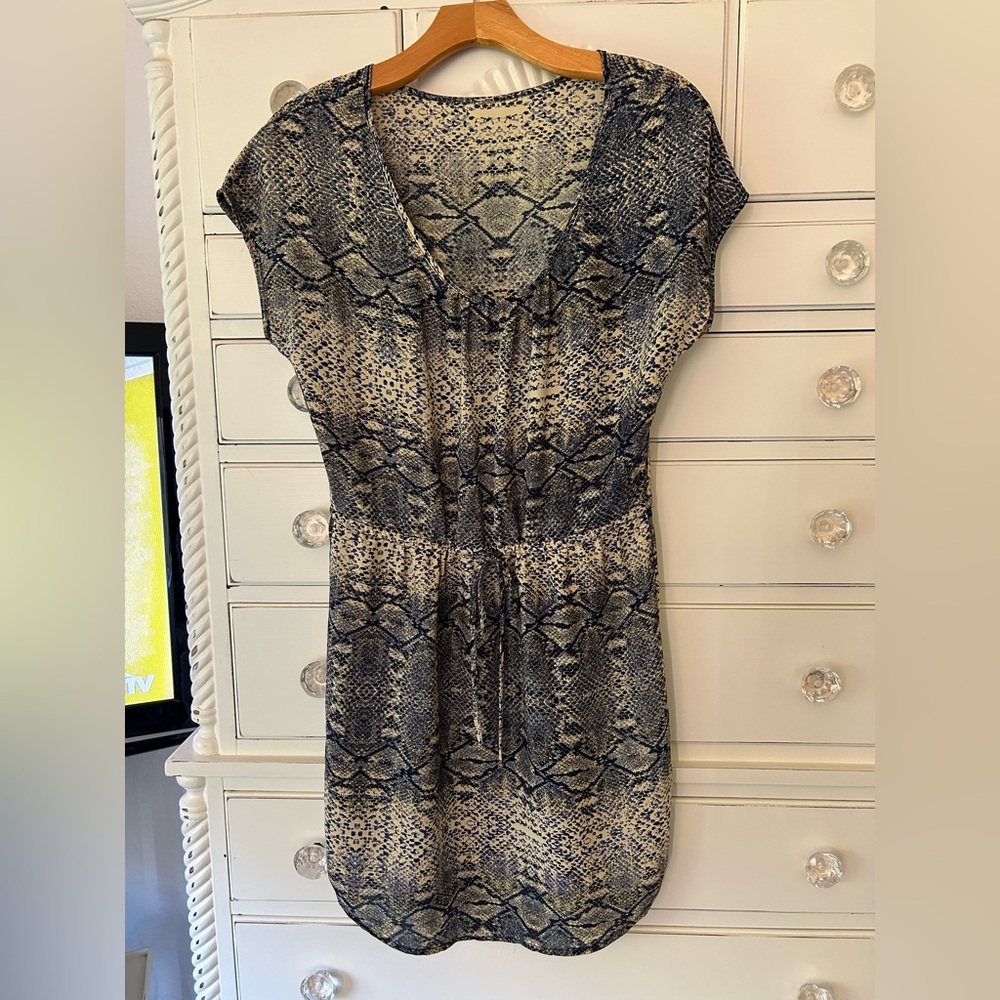 Snakeskin Print Dress